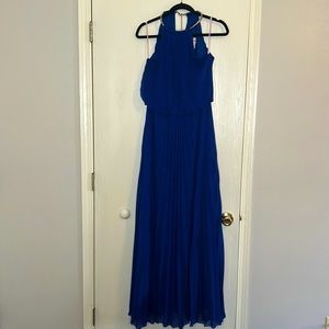 Navy blue evening gown